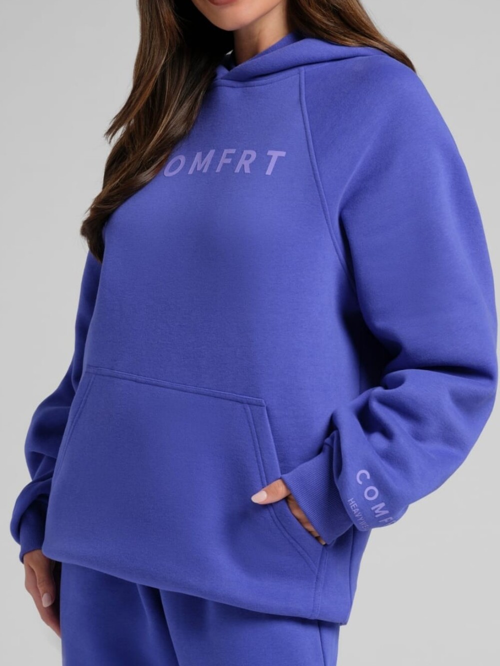 🥰NIP ❤️2-Pc SeT❤️ Comfrt NEON TRANQUIL HOODIE & SWEATPANTS ULTRA VIOLET S/M